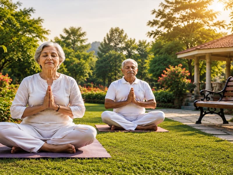 Himalaya Ananda senior living garden wellness preview