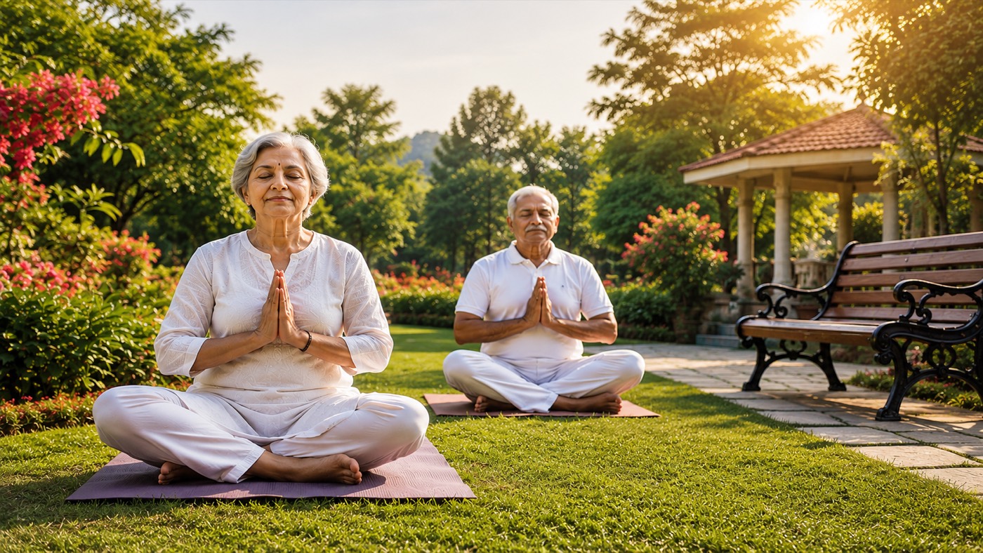 Himalaya Ananda senior living garden wellness preview